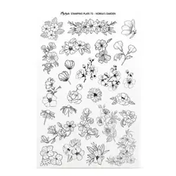 Try On Sheet til stampingplade no. 75 Norka's Garden, Moyra